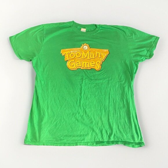Too Many Games Convention T Shirt 2019 Collectible Merch Semi Fitted Men's XL - Picture 1 of 7